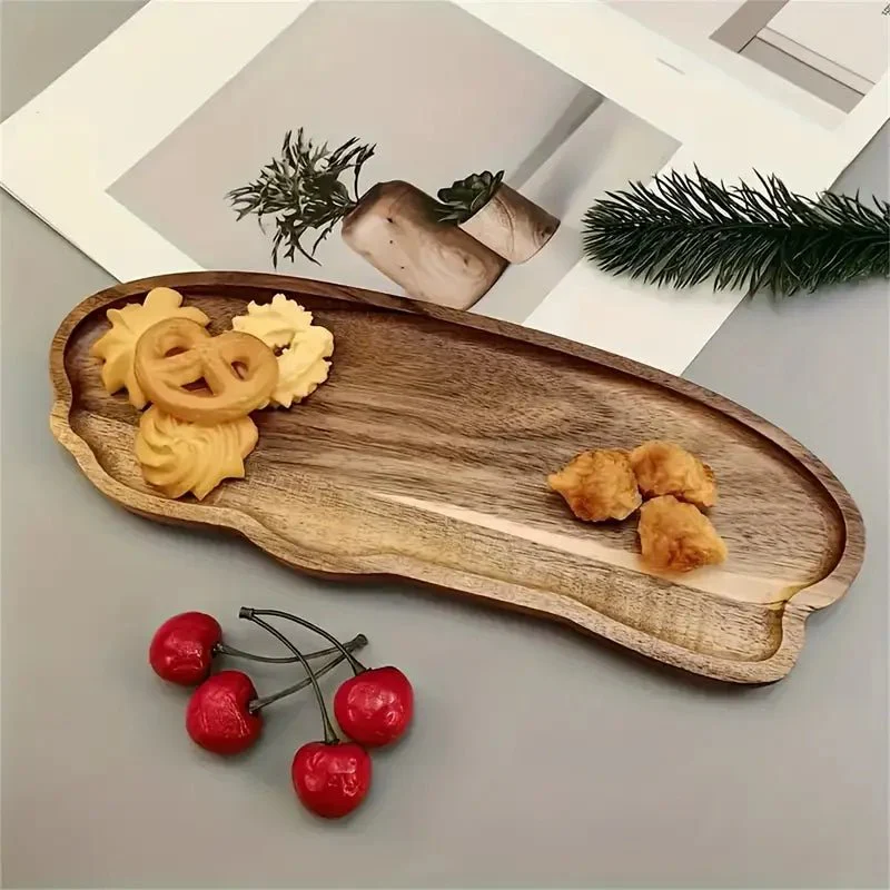 Resin Art - 1 x Acacia Wood Large Cloud Shape Tray 29cm