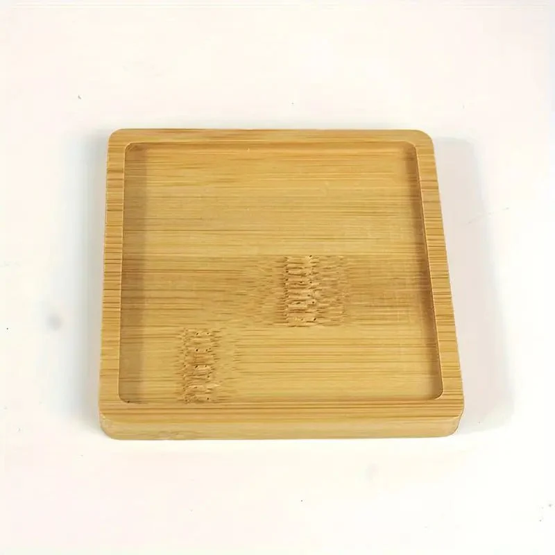 Resin Art - 1 x Square Shaped Bamboo Coaster