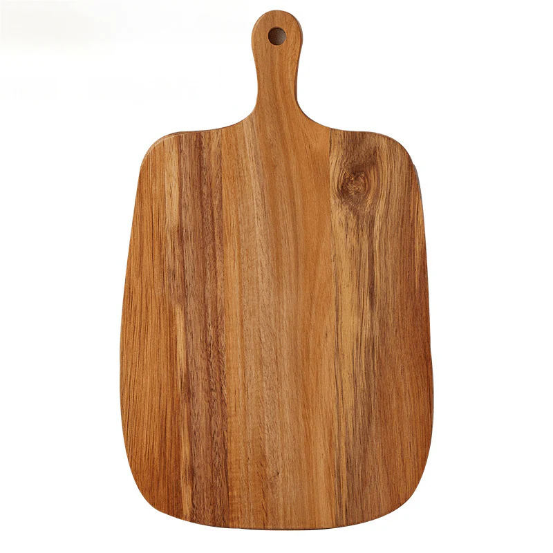 Resin Art - 1 x Acacia Wood Rectangle Tray with Long Handle 26.5cm