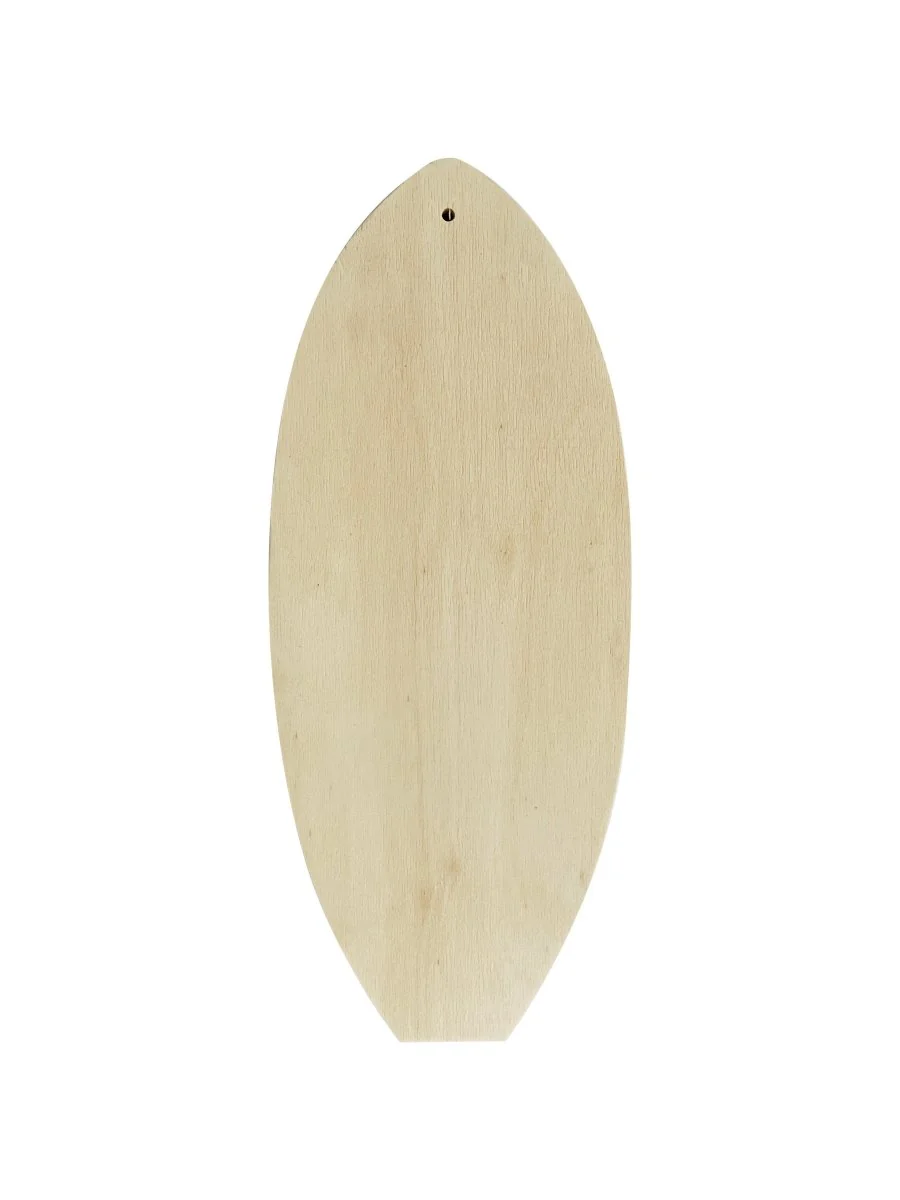 Resin Art - Wooden Plywood Large Surfboard 36.8cm x 15.2cm x 1.5cm x 1