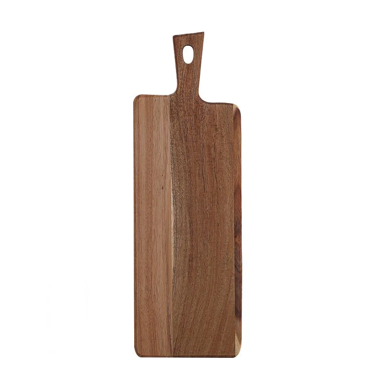 Resin Art - Wooden Large Acacia Chopping Board Tray with Handle 43cm x 14.5cm x 1.5cm x 1