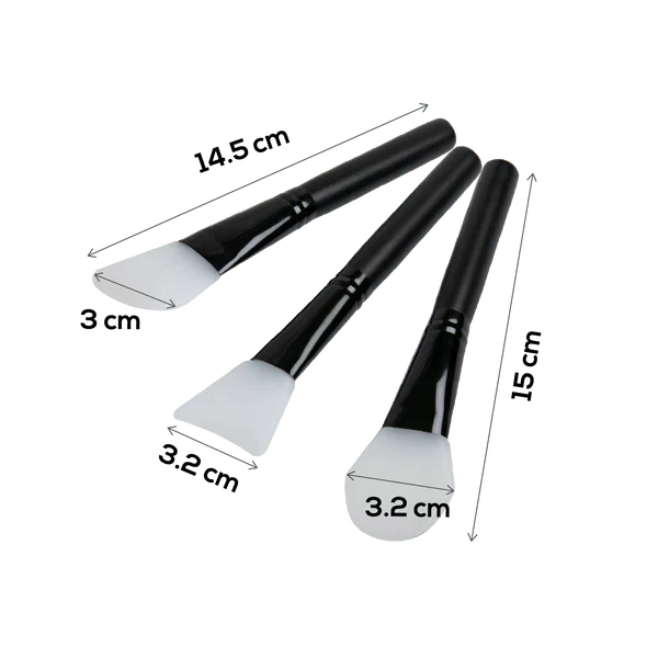 Resin Art - Silicone Comfort Grip 6 x Pack Assorted Set of Resin Brushes