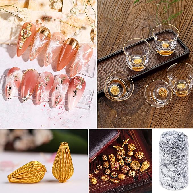 Foil Flakes for Resin - Silver 3g